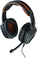 X Rocker Video Gaming Headset, Over Ear Headphones with Microphone, Stero Audio for Gamers and Streamers, Black/Orange XH3