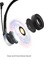 Xtream P2 USB Wired Multimedia Headset with Noise-Canceling Microphone, Binaural Over The Head, Black