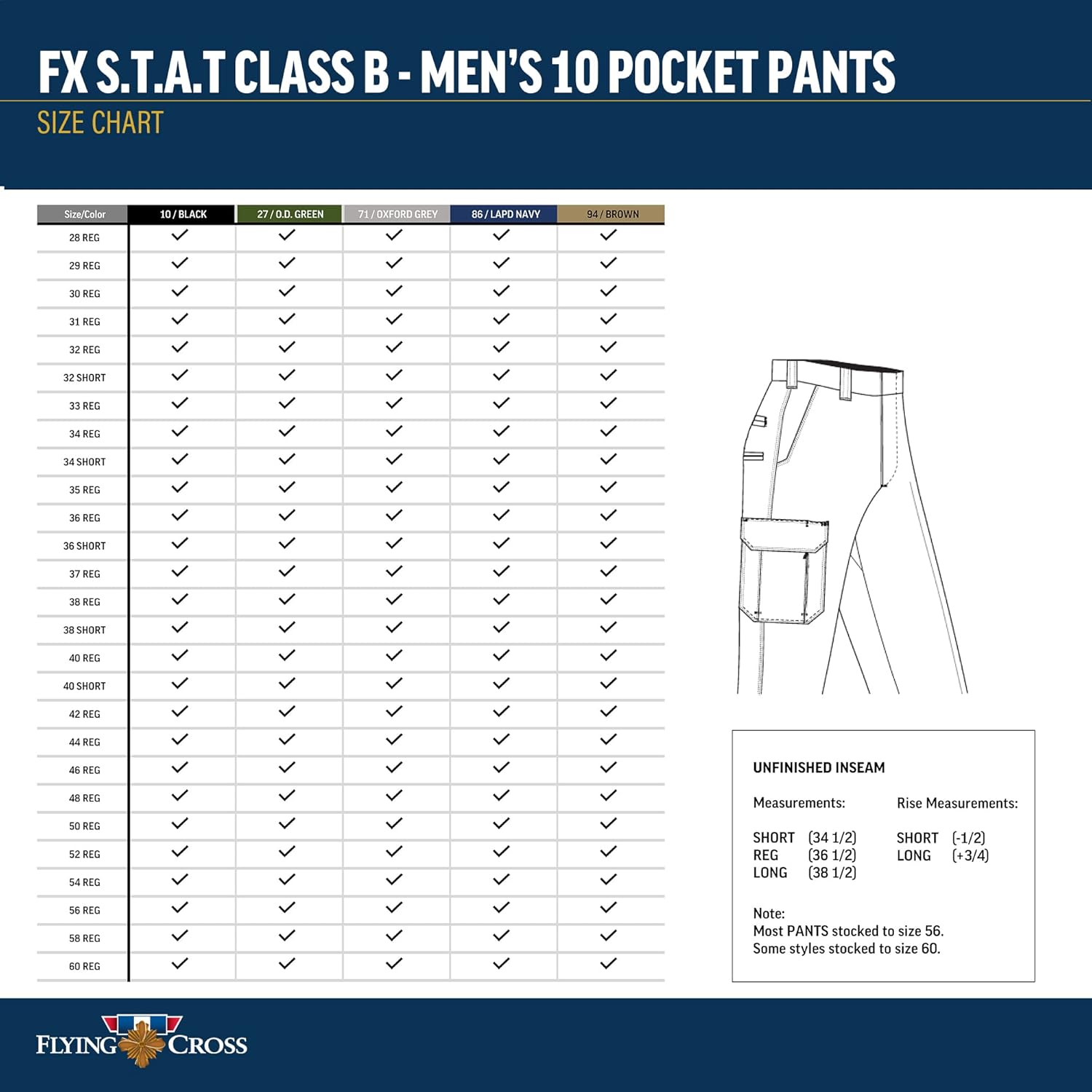 FLYING CROSS FX S.T.A.T. Men's Class B 10-Pocket Duty Pants