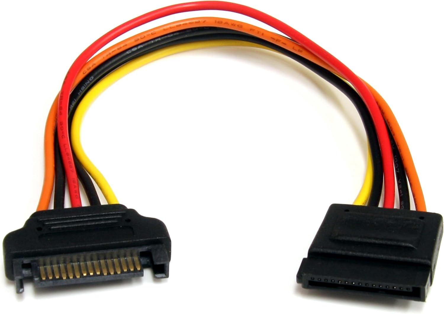 STARTECH.COM 15-Pin SATA Power Extension Cable (Male-to-Female)