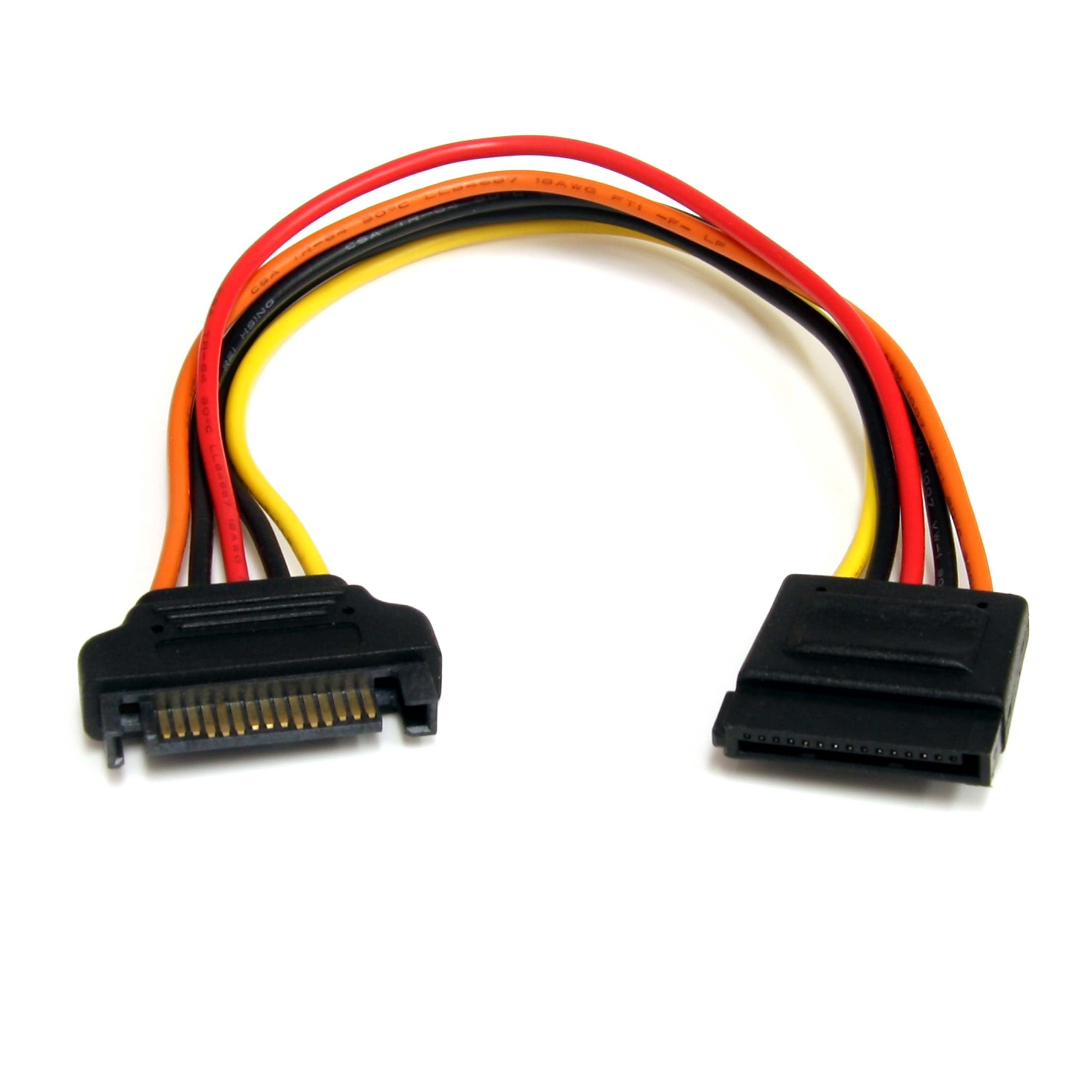STARTECH.COM 15-Pin SATA Power Extension Cable (Male-to-Female)