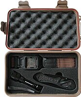 Humvee HMV-RCN-RM1 Recon Mission Kit with Digital Watch, Knife and Tactical LED Flashlight, Black and Tan