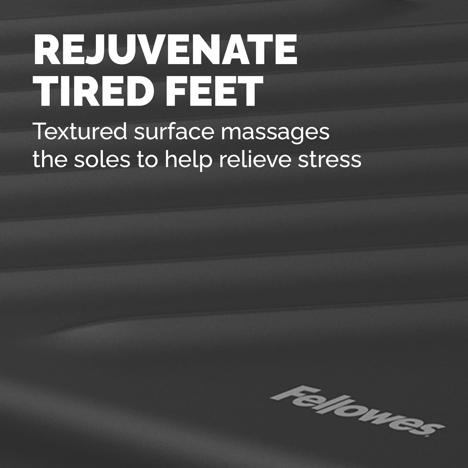 Fellowes Breyta Ergonomic Adjustable Foot Rest Black Ergonomic Footrest Breyta Black