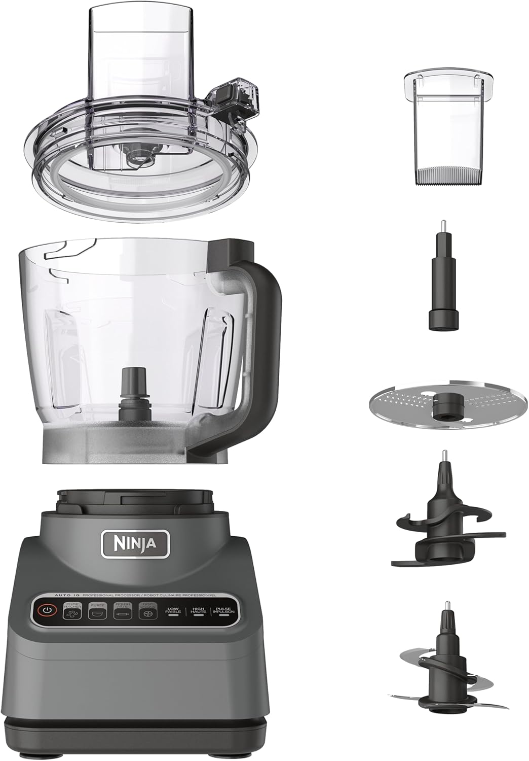 Ninja Food Processor, Professional Plus, 1000 Peak Watts, 4 Functions for Chopping, Slicing
