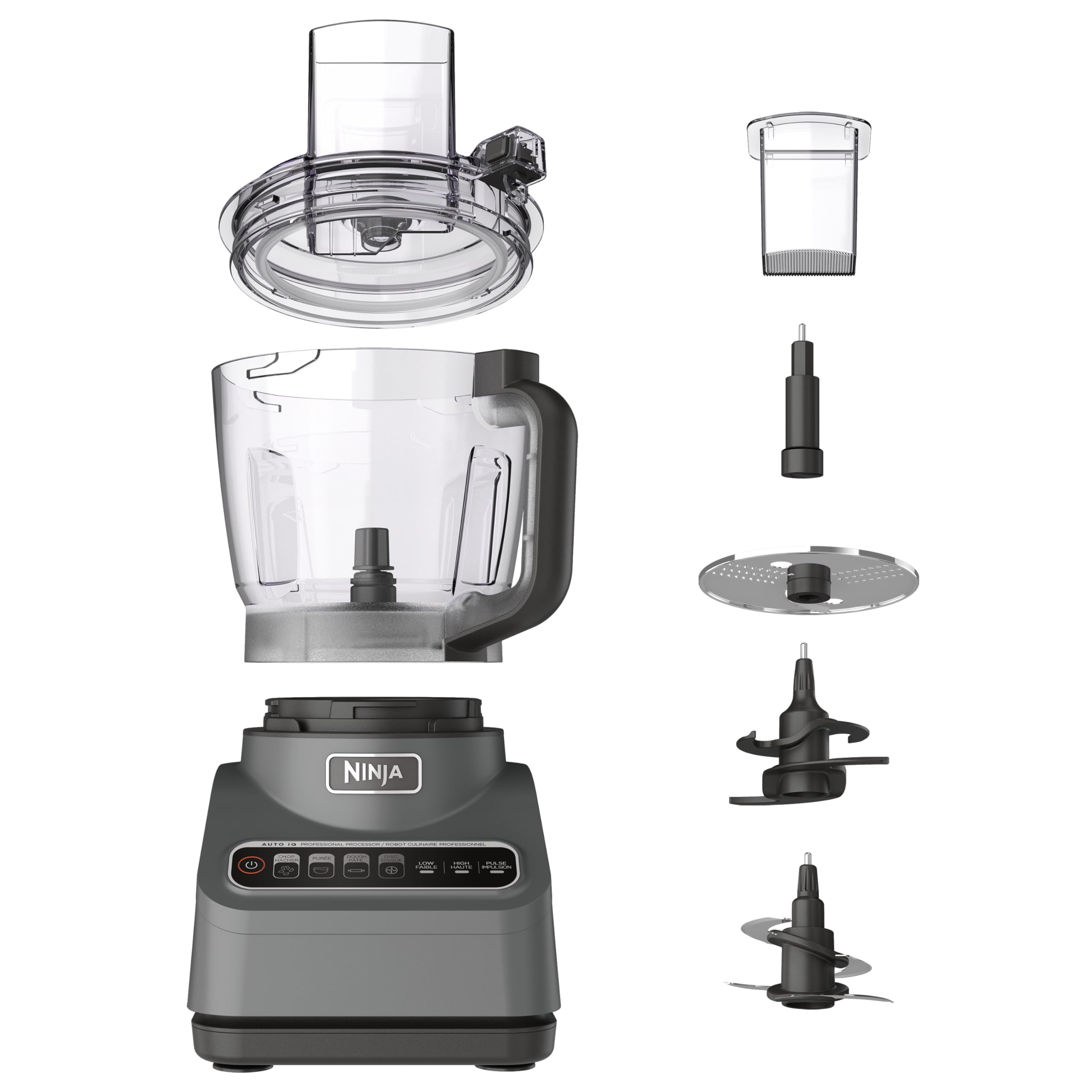 Ninja Food Processor, Professional Plus, 1000 Peak Watts, 4 Functions for Chopping, Slicing