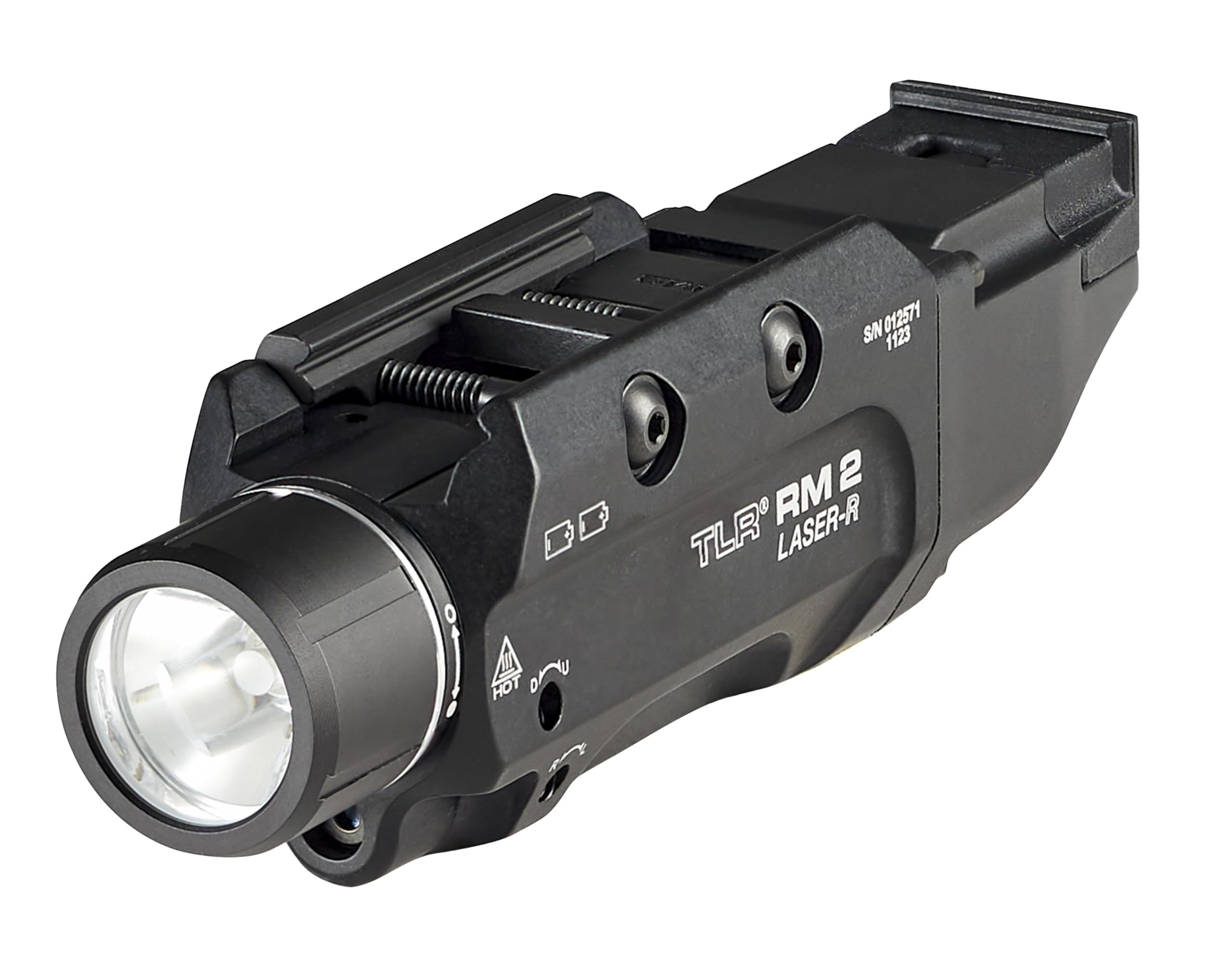 Streamlight 69448 TLR RM 2 1000-Lumen Rail-Mounted Tactical Weapon Light with Integrated Red Aiming Laser, and Key Kit, Black
