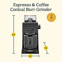 Cuisinart Espresso & Coffee Conical Burr Grinder, Black