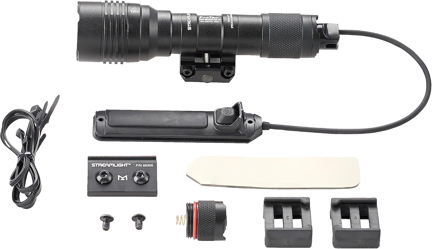 Streamlight 88066 ProTac Rail Mount HL-X 1000-Lumen Multi-Fuel Weapon Light with Remote Switch, Tail Switch, Clips