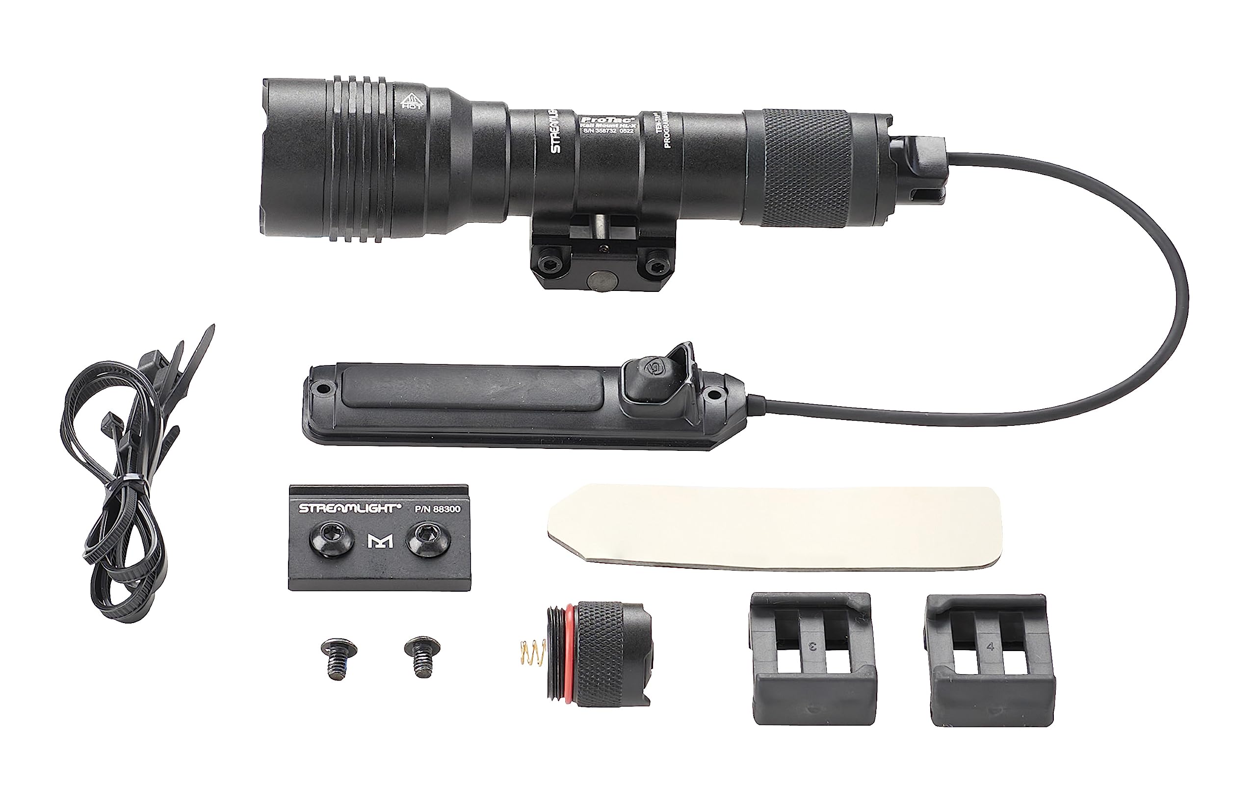 Streamlight 88066 ProTac Rail Mount HL-X 1000-Lumen Multi-Fuel Weapon Light with Remote Switch, Tail Switch, Clips