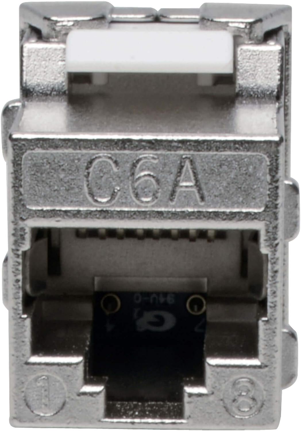 Tripp Lite RJ45 Keystone Jack, Cat6a/Cat6/Cat5e, RJ45 Connector, Shielded, Dust Cap, No Tools Required, PoE/PoE+ Compliant