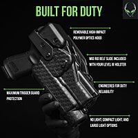 ALIEN GEAR Rapid Force Level III Duty Holster - Right Hand - Basket Weave Black