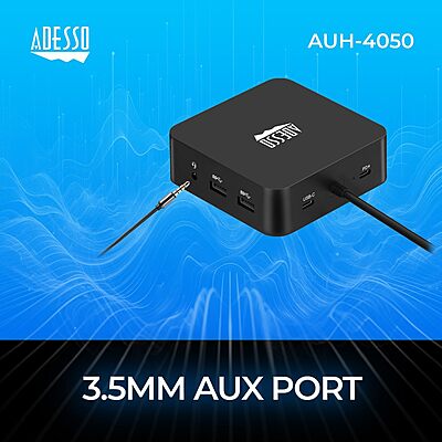 USB C Docking Station Multiport Adapter Type C Hub 2 HDMI Support 4K, VGA, RJ45 Ethernet Port, 65W PD Charging, 2*USB, SD/TF Card Reader, 3.5mm Audio Jack (TAA Compliant)