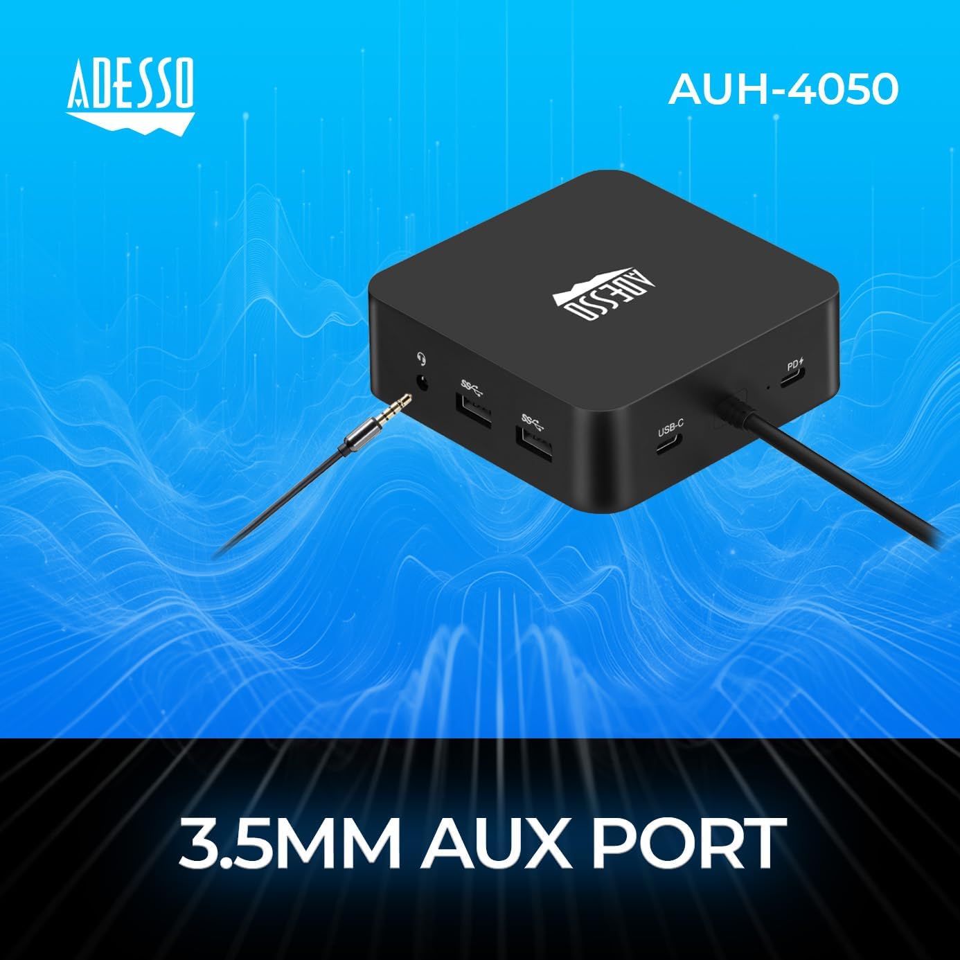 USB C Docking Station Multiport Adapter Type C Hub 2 HDMI Support 4K, VGA, RJ45 Ethernet Port, 65W PD Charging, 2*USB