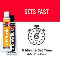 J-B Weld 8276 KwikWeld Quick Setting Steel Reinforced Epoxy - Dark Grey 2 oz