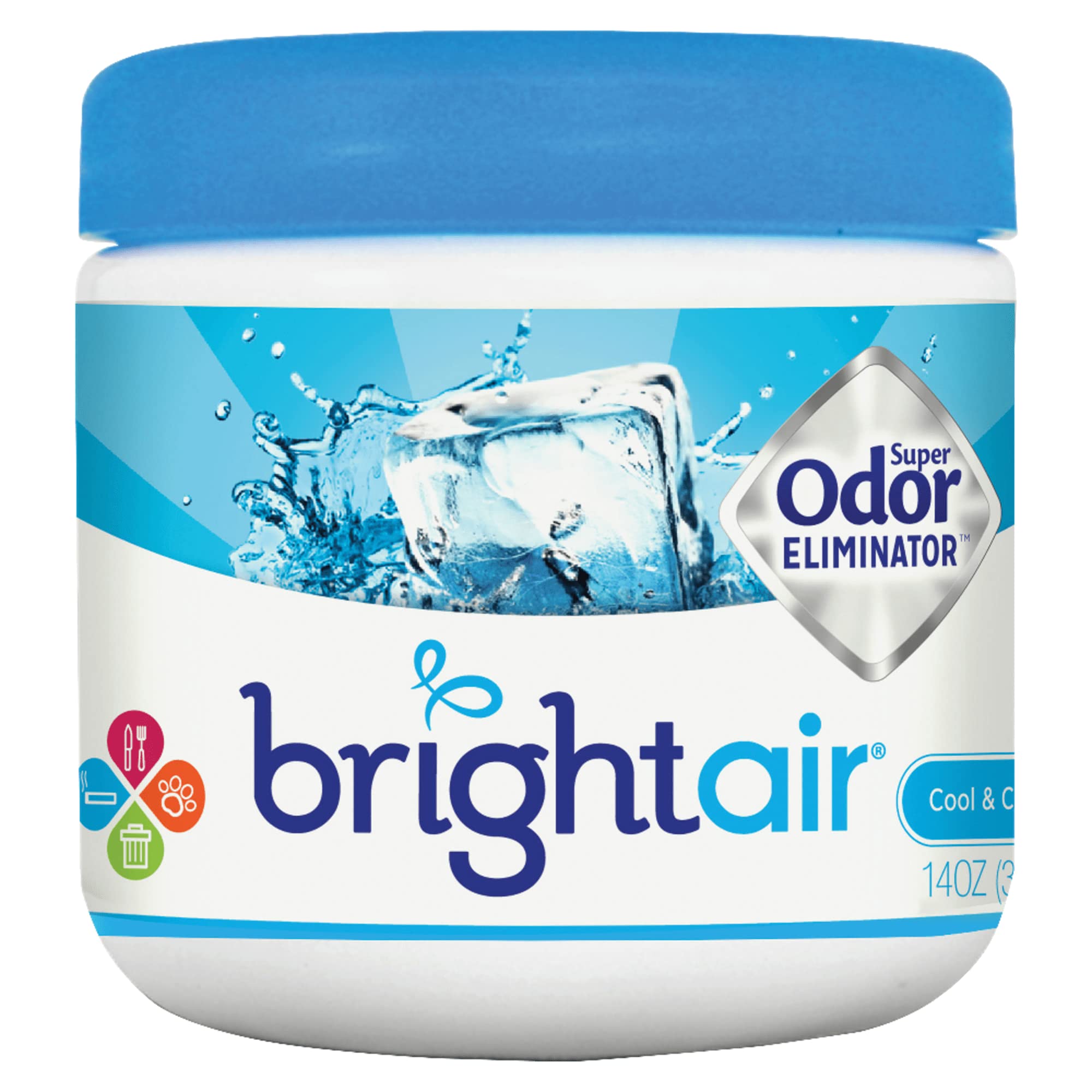 BRIGHT AIR Super Odor Eliminator Gel Air Freshener, 14 oz