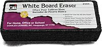 Charles Leonard Whiteboard Eraser, Felt/Foam, Gray and Black, Pack of 6