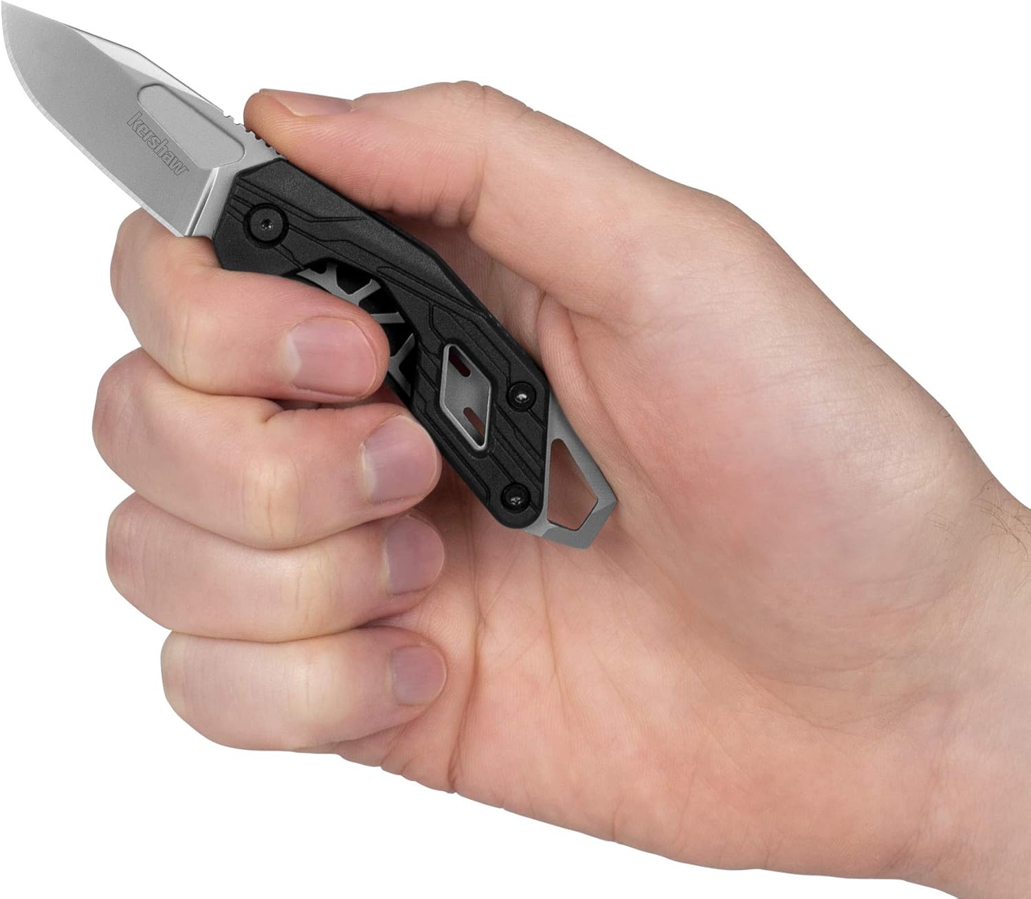 Kershaw Diode Folding Pocket Knife, 1.6 Inch Blade with Manual Opening, Liner Lock (1230), Black