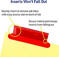 Avery 8-Tab Binder Dividers, Insertable Multicolor Big Tabs, 1 Set (11111)