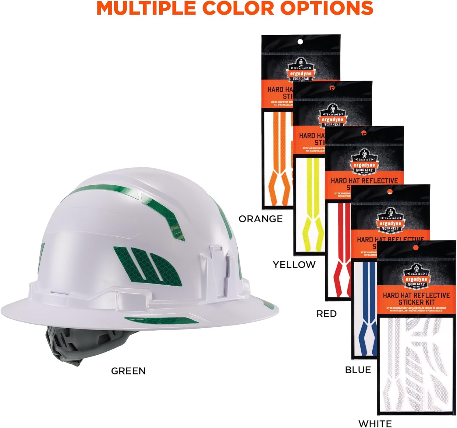 Ergodyne Skullerz 8961 Reflective Hard Hat Sticker Kit