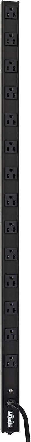 Tripp Lite Basic PDU, 1.44kW Single-Phase, 120V, 14 Outlets (5-15R), NEMA 5-15P Input, 15 ft. Cord
