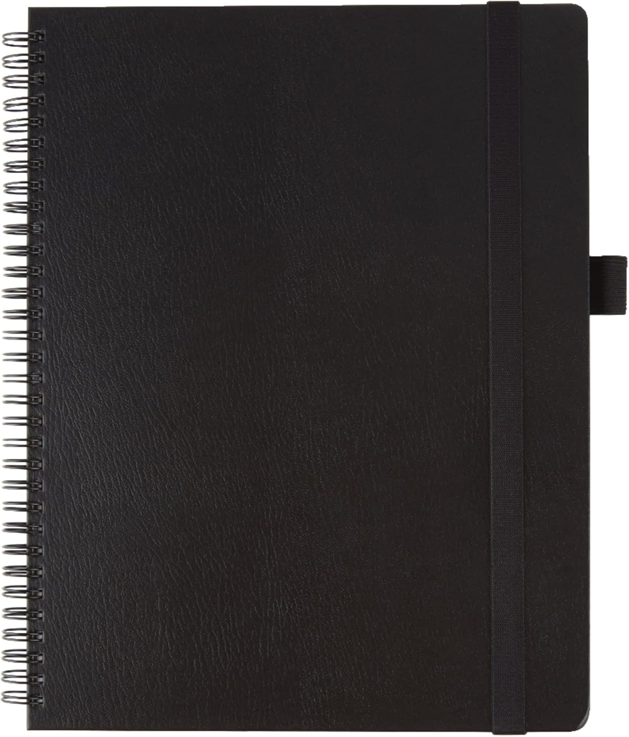 Office Depot® Brand Hard Cover Premium Business Notebook, 8 1/2" x 11", 1 Subject, Narrow Ruled, 120 Pages (60 Sheets), Black