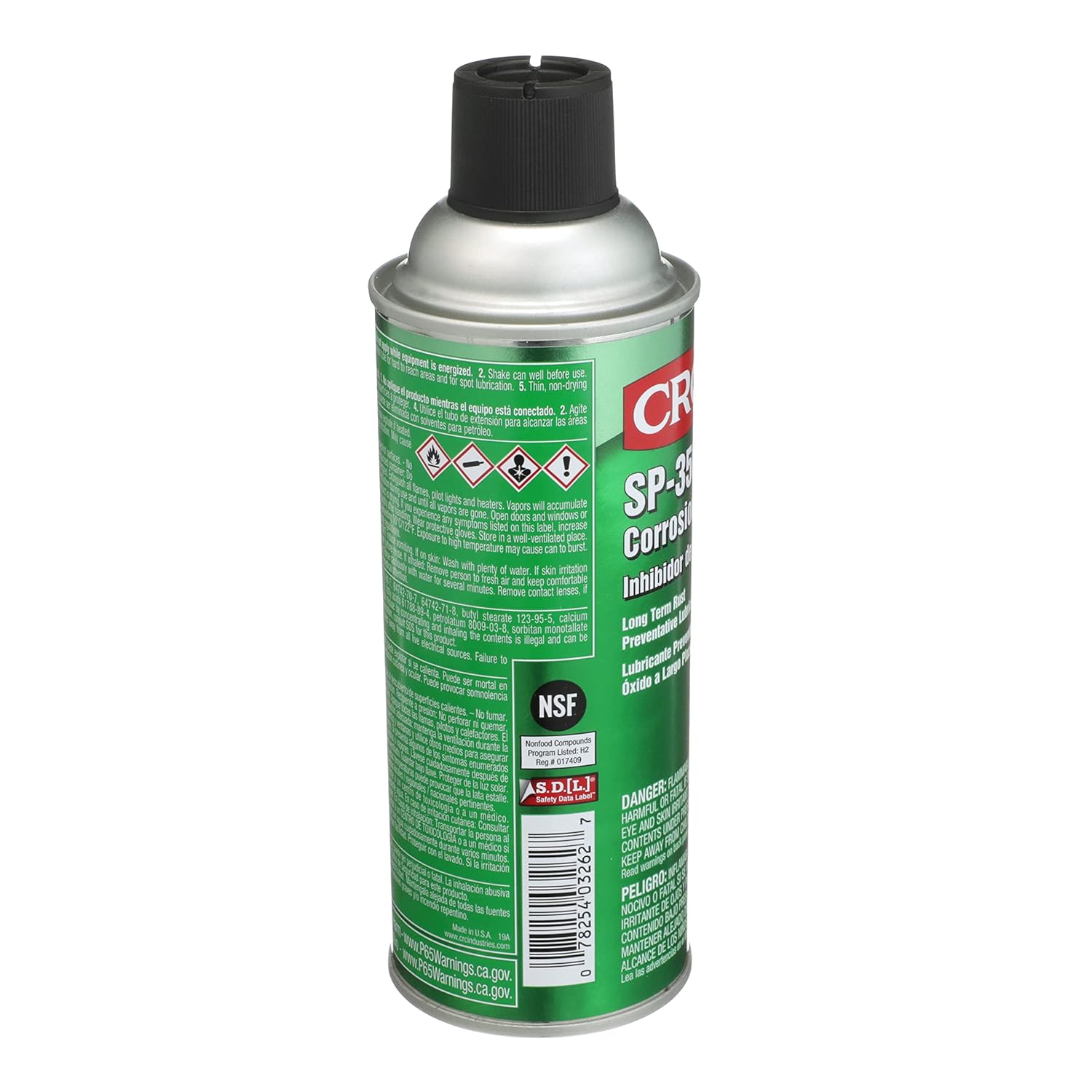 CRC SP-350 Corrosion Inhibitor 03262 - 10 Oz. Aerosol, Long Term Rust Prevention Lubricant for Indoor Applications 10 Oz 1