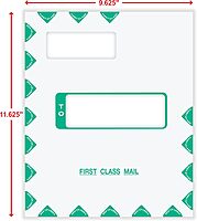 COMPLYRIGHT First Class Double-Window Tax Mailer Envelopes