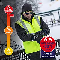 ERGODYNE GloWear 8287 Type R Class 2 High-Visibility Thermal Jacket With Removable Sleeves