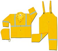 MCR SAFETY Luminator Three-Piece 0.35 mm PVC/Polyester Rain Suit