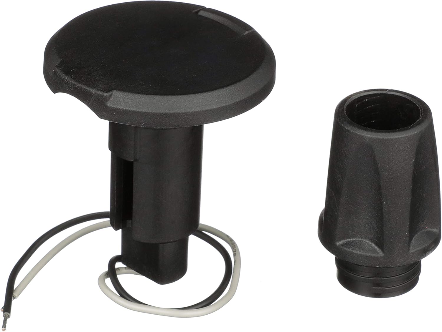 Attwood LightArmor Plug-In Base - 2 Pin - Black - Round