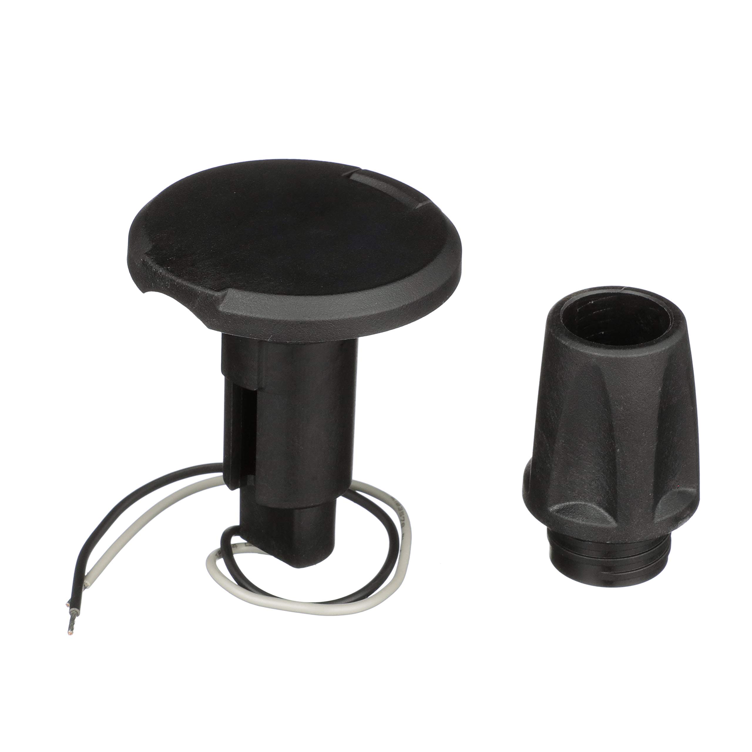 Attwood LightArmor Plug-In Base - 2 Pin - Black - Round
