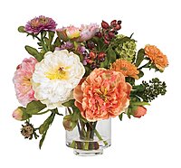 Nearly Natural 4689 Mini Peony Silk Arrangement, Assorted 10 x 10 x 10 Arrangement