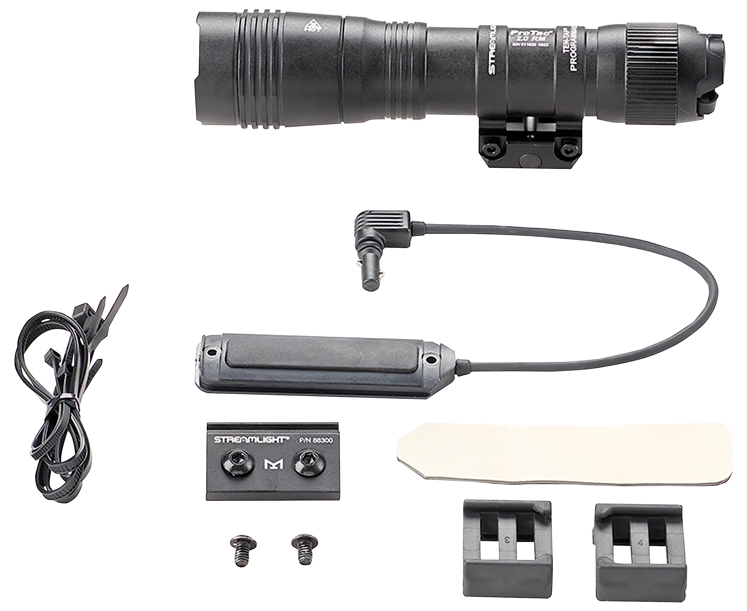 Streamlight 89009 ProTac 2.0 2000-Lumen Rail Mount High Lumen Tactical Rechargeable Long Weapon-Mounted Flashlight