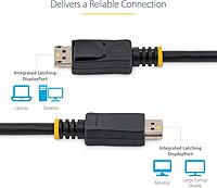 StarTech.com 15ft (4.6m) DisplayPort 1.2 Cable - 4K x 2K Ultra HD VESA Certified DisplayPort Cable - DP Video/Display Cord