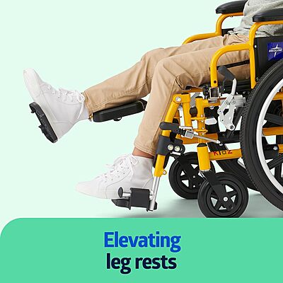 Medline Pediatric Wheelchair for Children - Promoting Comfort and Mobility, 14”W x 12”D Seat