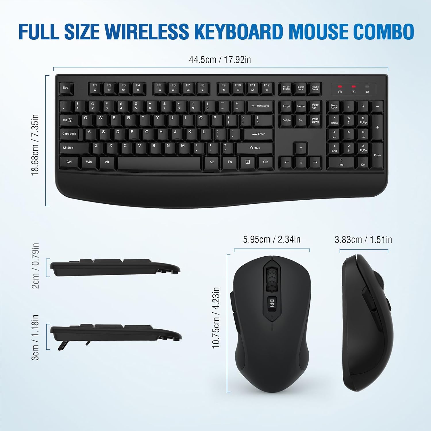 Logitech MK540 Advanced Wireless Keyboard and Mouse Combo, Black