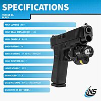 NIGHTSTICK TCM-5B Subcompact Weapon-Mounted Light - Short/Narrow Rail Models