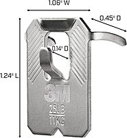 3M CLAW 25 lb. Drywall Picture Hanger with Spot Markers, Heavyweight Hanging Solution for Room Decor and Office Decor, Including Mirrors or Large Art – 4 Pack