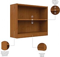 Bush Furniture Universal Bookcase - Storage and Display Bookshelf for Home or Office