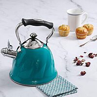 Mr. Coffee 2.1-Quart Whistling Tea Kettle, Alberton, Emerald Green