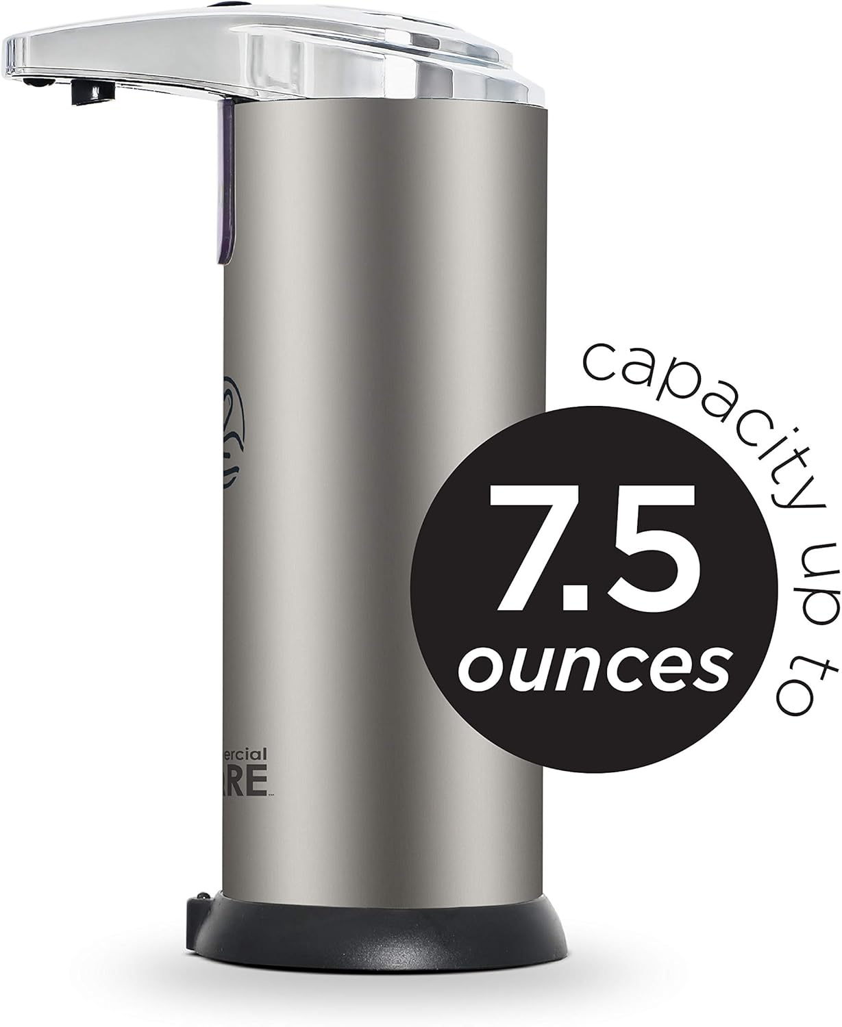 Touchless Soap, Hand Sanitizer Dispenser – Battery Operated Automatic Soap Dispenser with Dripless Design - / 7.5 oz)