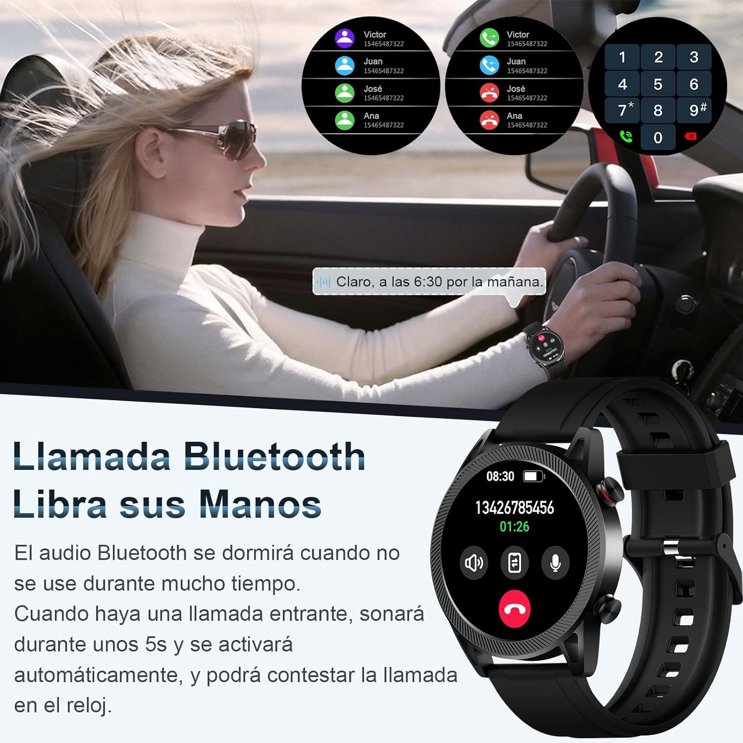 FreshFun Smartwatch Hombre y Mujer, Reloj