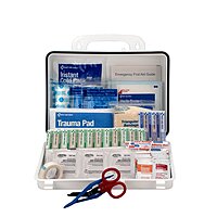 First Aid Only 9301-25P 25-Person Contractor's First Aid Kit for Home Renovation, Job Sites, and Construction Vehicles