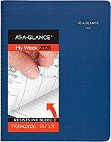 AT-A-GLANCE Weekly Appointment Book Planner, Large 8-1/4 x 11, Quarter-Hourly