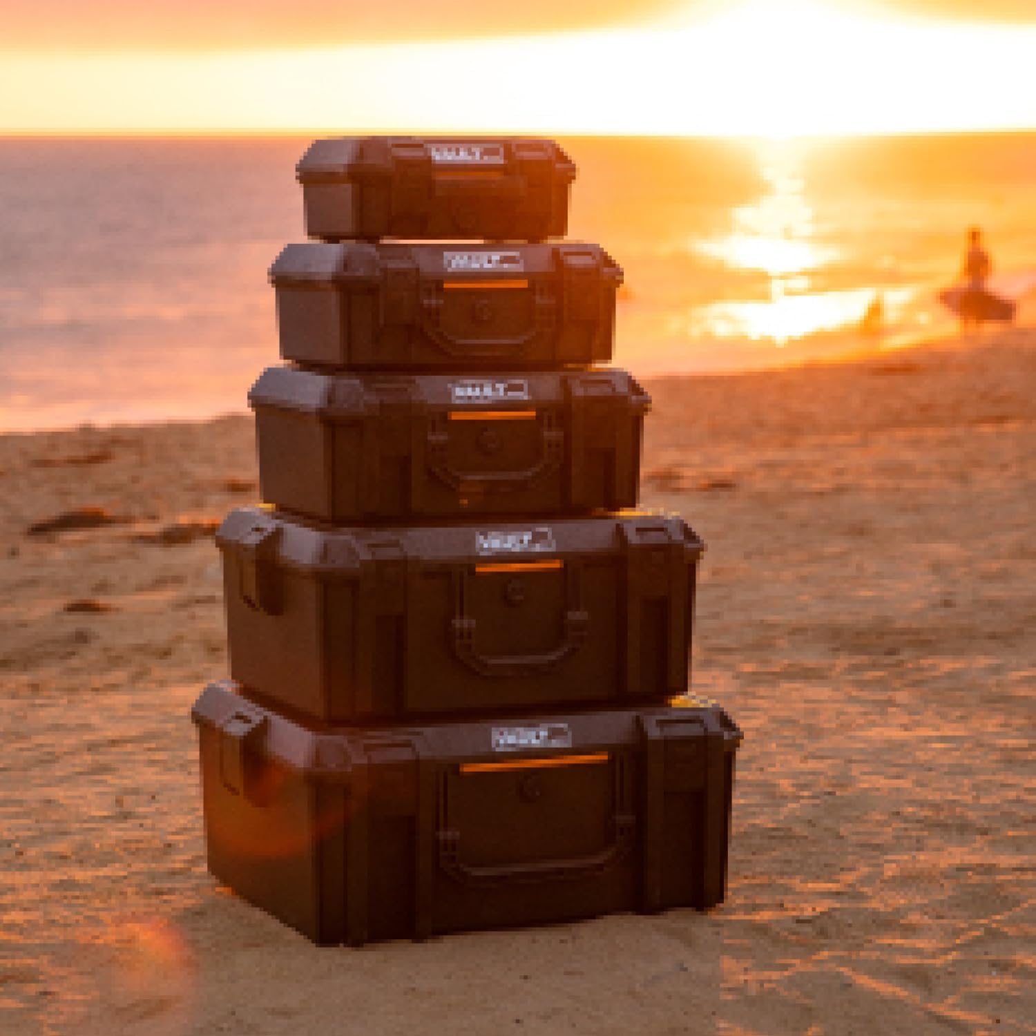 Pelican Vault V200 Hard Case (Camera, Pistol, Gear, Equipment) With Foam V200 Black