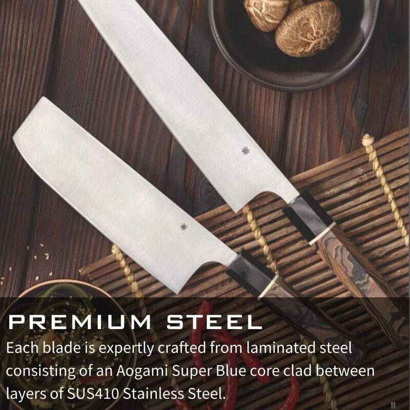 Spyderco Murray Carter Premium Kitchen Knives - Highly Refined Signature Japanese Knives for Culinary Professionals