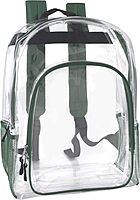 TRAILMAKER Heavy Duty Clear Backpack | Transparent Stadium-Approved for Women, Men, School, Travel