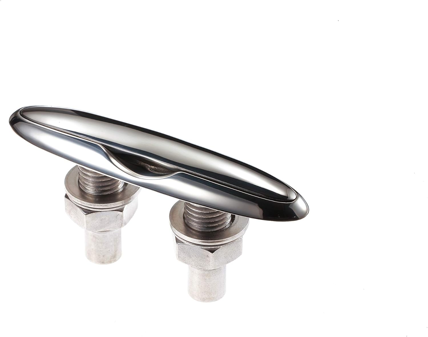 Attwood 66515-1 Retractable Low-Profile Stainless Steel Marine Boat 4 ½-Inch Neat Cleat 6-inch