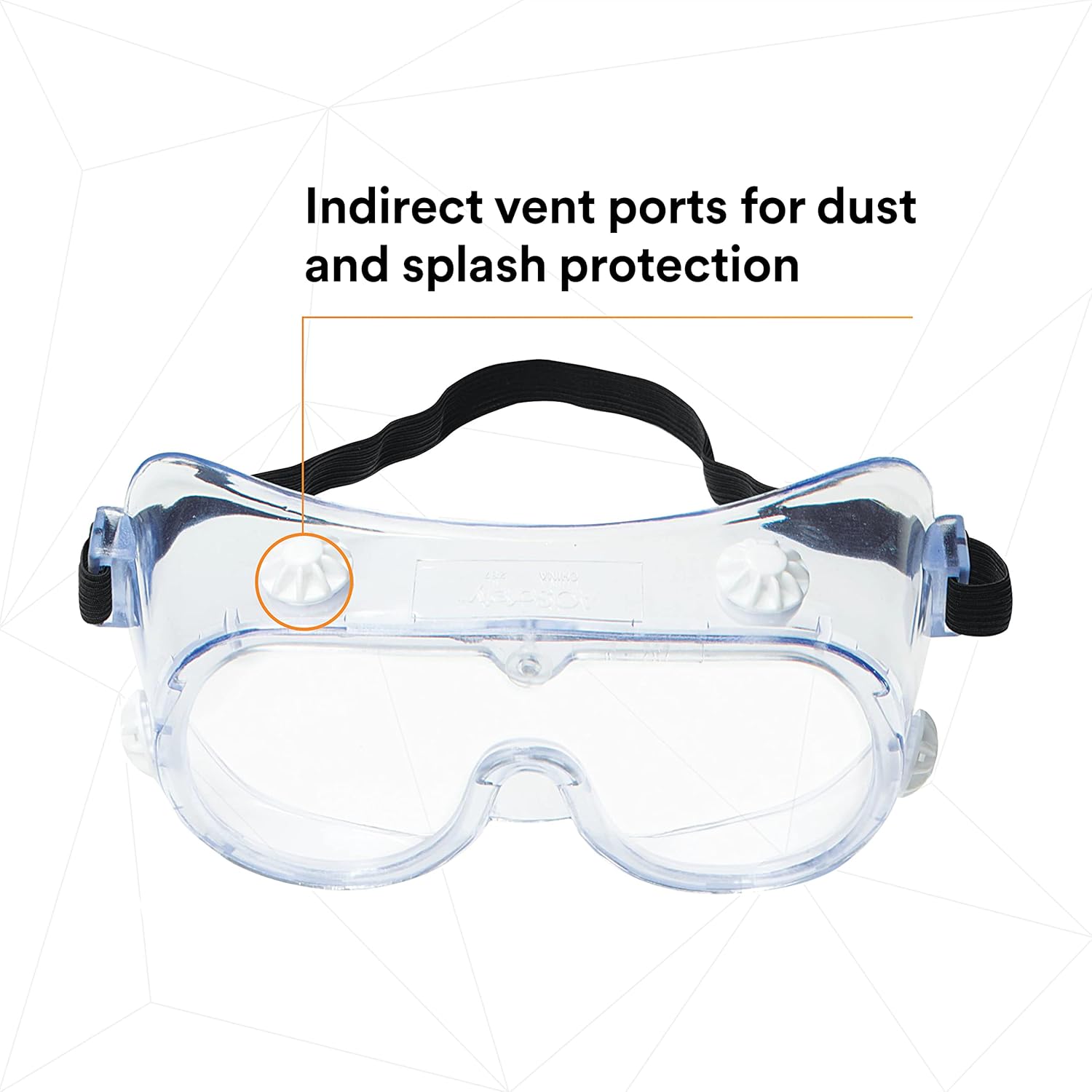 3M Splash Safety Goggles Anti-Fog, Pack of 10, Clear Anti Fog Lens, 40661-00000-10