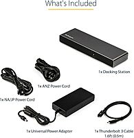 StarTech.com Thunderbolt 3 Dock - Dual 4K 60Hz Monitor TB3 Laptop Docking Station with DisplayPort